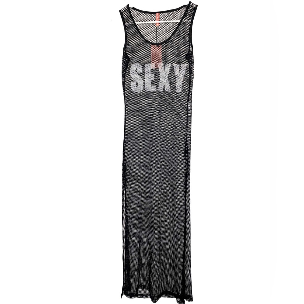 True Rick, Woman’s Striped Mesh Beach Cover Up, swimming M35